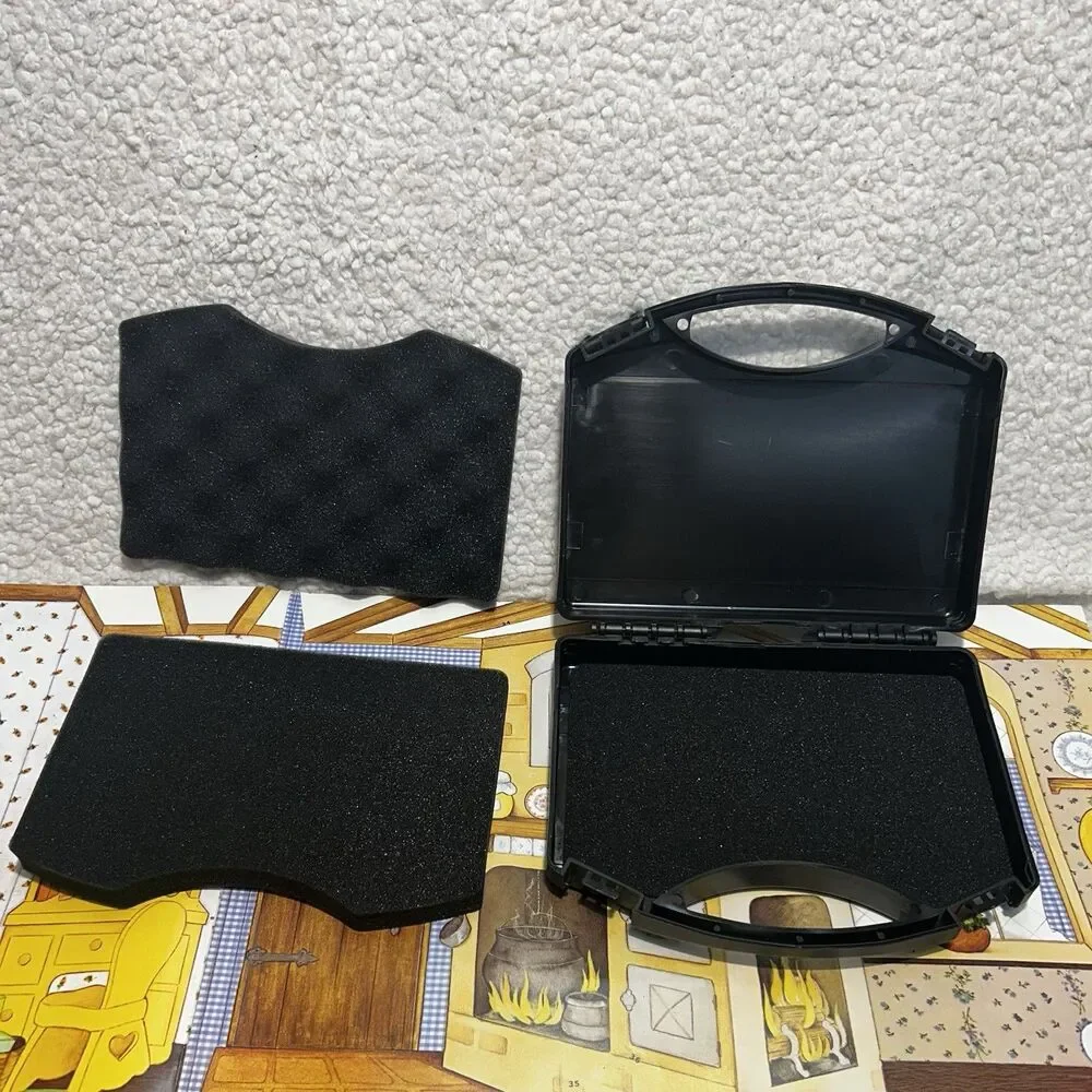 Ring Security Wedding Ring Bearer Briefcase Box Black Gold With Foam Inserts